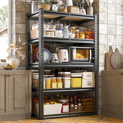 5-tier garage shelving, 2020 lbs, black