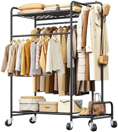 Clothes rack, 400 lbs, black