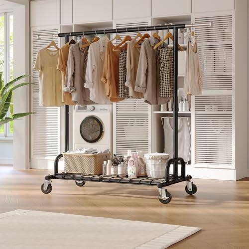 Clothes rack, 530 lbs, black