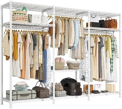 Clothes rack, 795 lbs, 56" wide, white