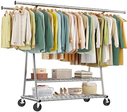 Expandable clothes rack, 630 lbs