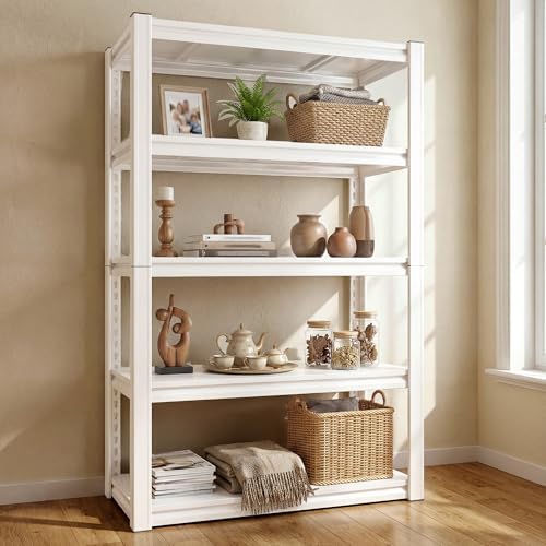 Garage shelving, 2000 lbs, 72" tall, white