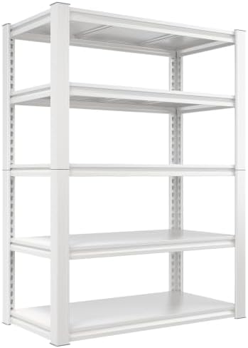 Garage shelving, 2010 lbs, 63" tall, white