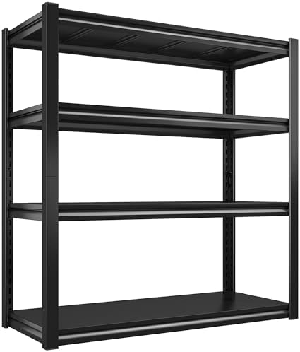 Garage shelving, black